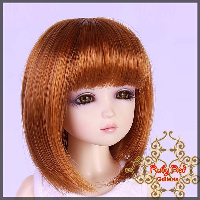 Carrot Red Synthetic Wig for 12" Dolls (WD0003E8)