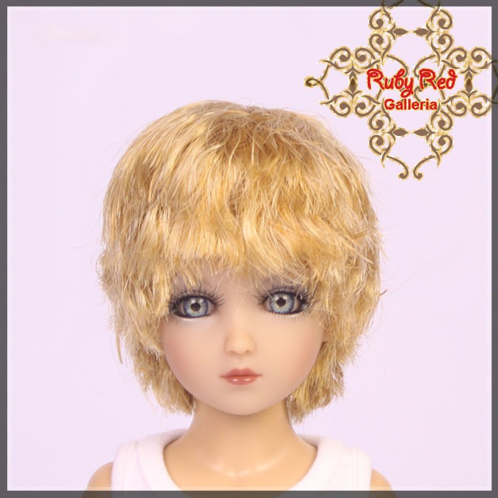Short Wave Blonde Synthetic Wig for 12" Dolls (WD0006A)