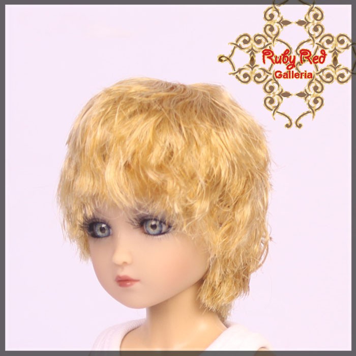 Short Wave Blonde Synthetic Wig for 12" Dolls (WD0006A)