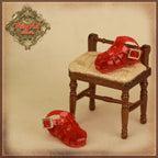 Red PVC Sandles for 8" Dolls (HH0001A)