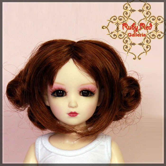 Dark Auburn Curly Synthetic Wig (WD0008B)