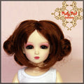 Dark Auburn Curly Synthetic Wig (WD0008B)