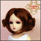 Dark Auburn Curly Synthetic Wig (WD0008B)