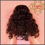 Dark Brown Curly Syntheitc Wig for 12" Dolls (WD0011A)