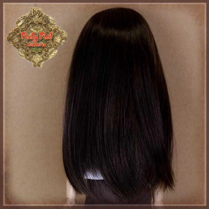 Long Brunette Synthetic Wig for 12" Dolls (WD0012B)