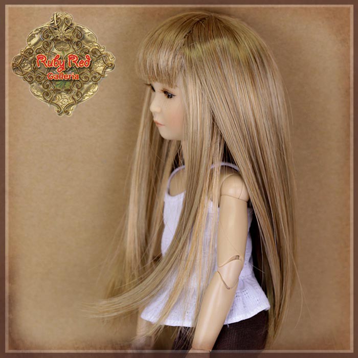 Long Blonde Synthetic Wig for 12" Dolls (WD0012C)