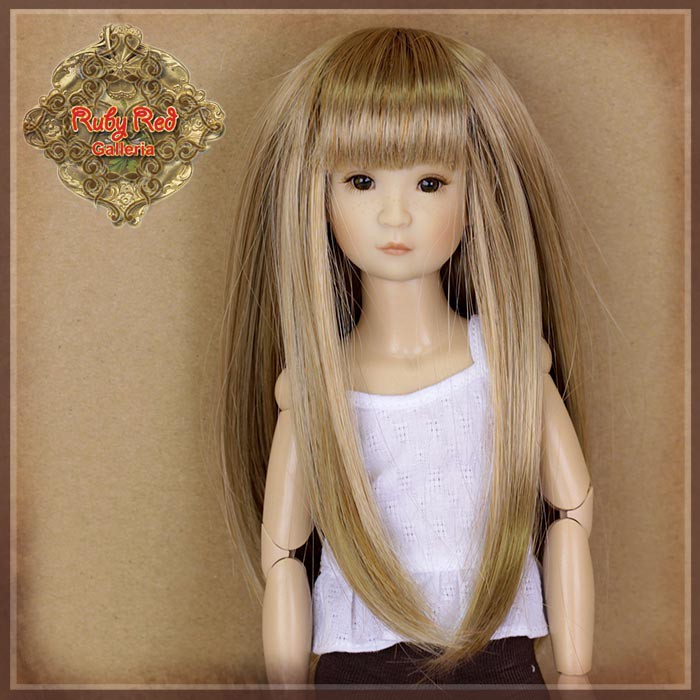Long Blonde Synthetic Wig for 12" Dolls (WD0012C)