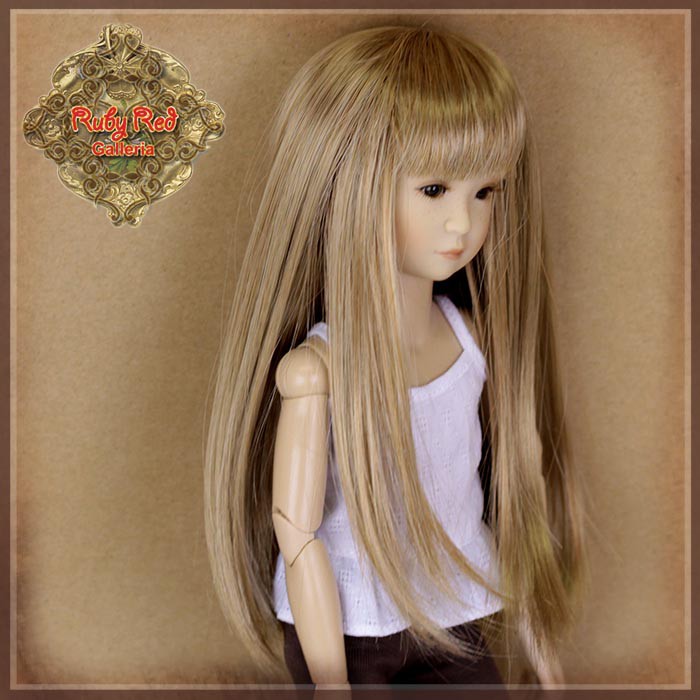 Long Blonde Synthetic Wig for 12" Dolls (WD0012C)