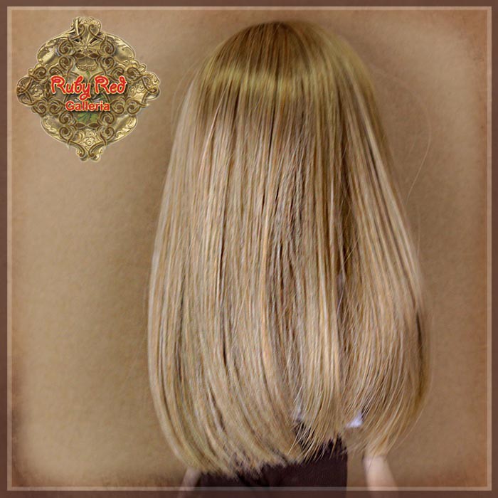 Long Blonde Synthetic Wig for 12" Dolls (WD0012C)