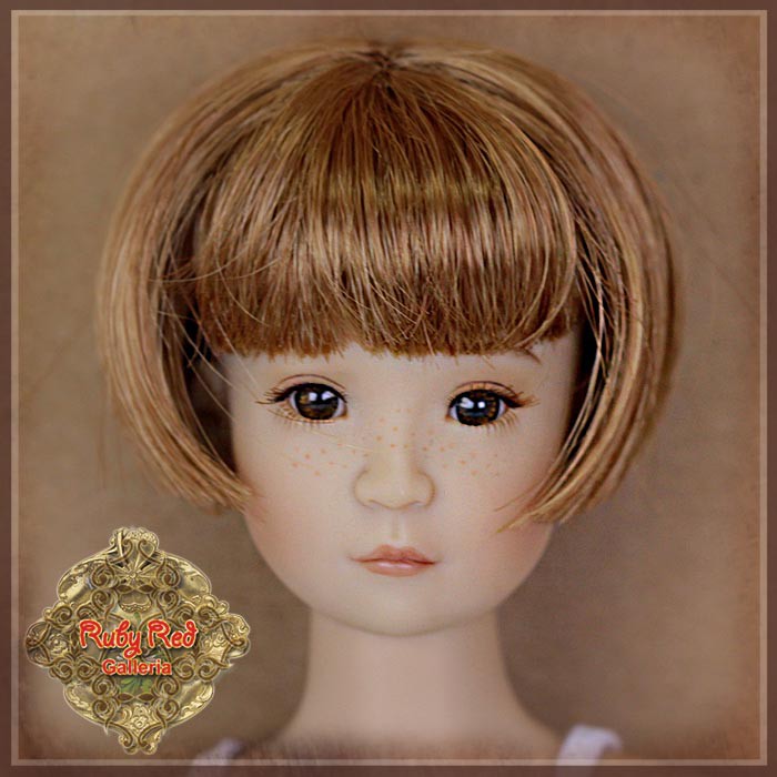 Light Brown Bob Synthetic Wig for 12" Dolls (WD0016B)