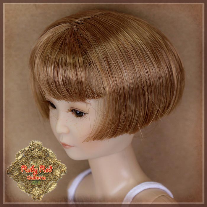 Light Brown Bob Synthetic Wig for 12" Dolls (WD0016B)
