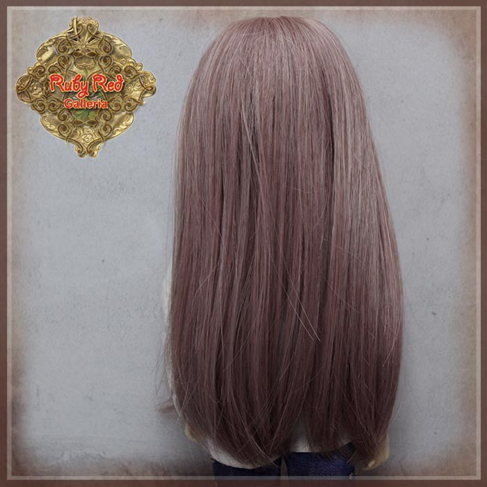 Long Braided Pink Synthetic Wig for 12" Dolls (WD0018A)
