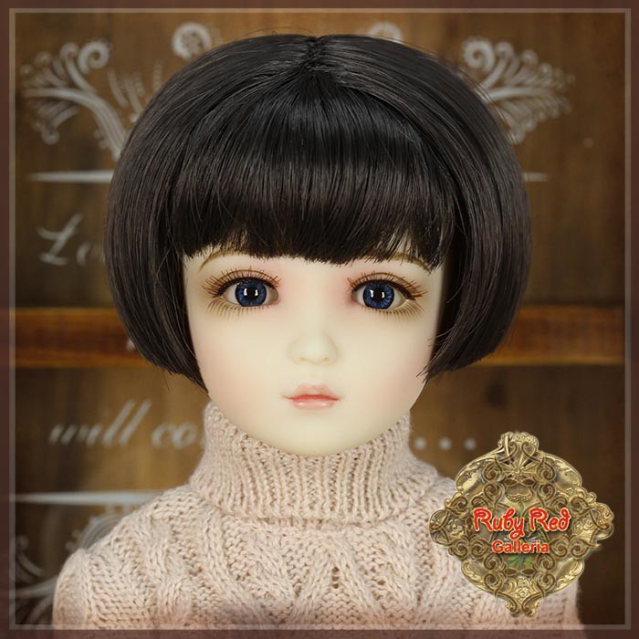 Black Bob Synthetic Wig for 12" Dolls (WD0019A)