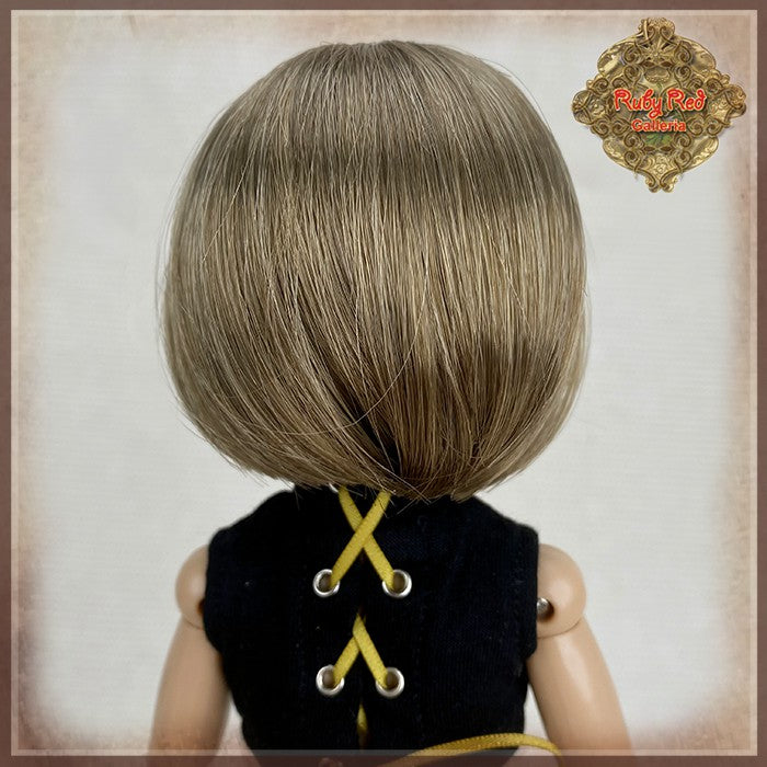 Medium Brown Bob Synthetic Wig for 12" Dolls (WD0021A)