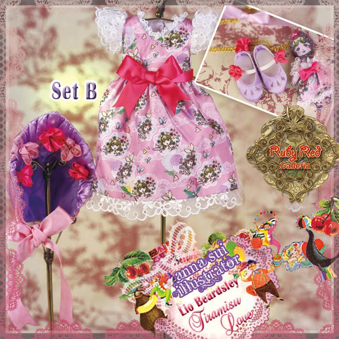 Anna Sui Illustrator - Lio Beardsley x RRG Bleuette, Tiramisu Love