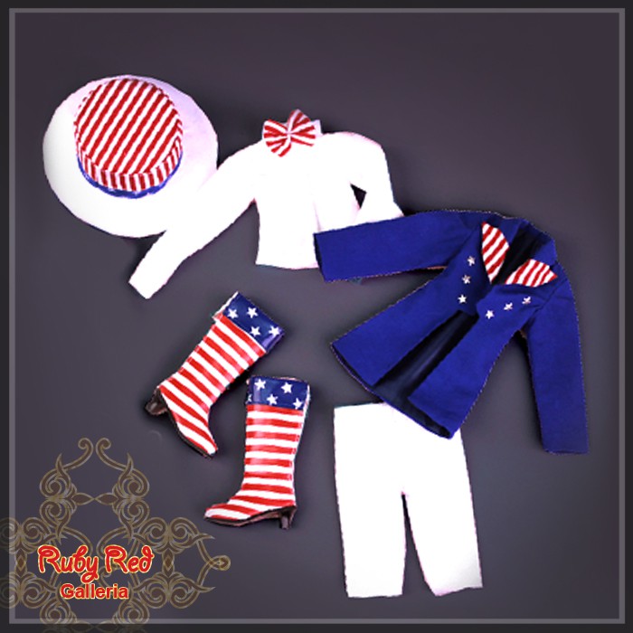 Parade on Independence Day of USA (no wig) - Cloth Set (WC0001A)