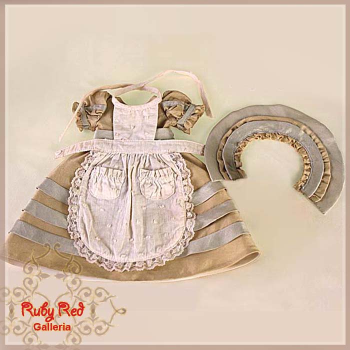 Soft Silk Dress for 11.5" Bleuette Doll (EC0002A)