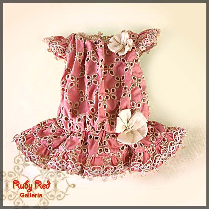Emboridery Silk Dress for 11.5" Bleuette Doll (EC0005A)