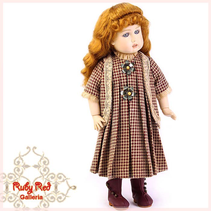 Houndstooth Dress for 11.5" Bleuette Doll (EC0010A)