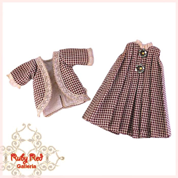 Houndstooth Dress for 11.5" Bleuette Doll (EC0010A)