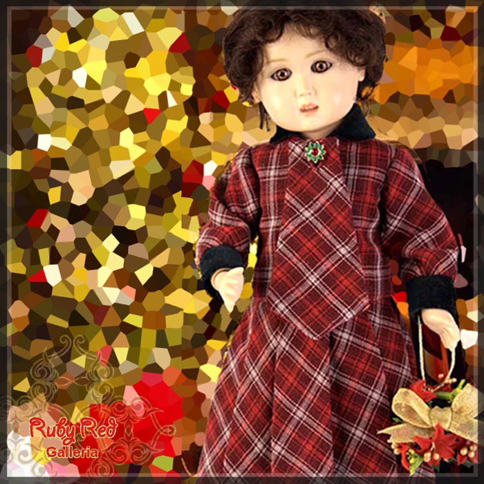 Christmas Outfit for 11.5" Bleuette Doll (EC0012A)