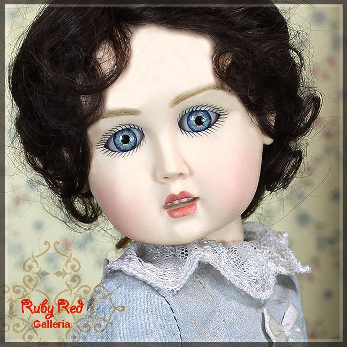 Full Ivory Dress Set & Wig for 11.5" Bleuette Doll (EC0013A)