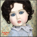 Full Ivory Dress Set & Wig for 11.5" Bleuette Doll (EC0013A)