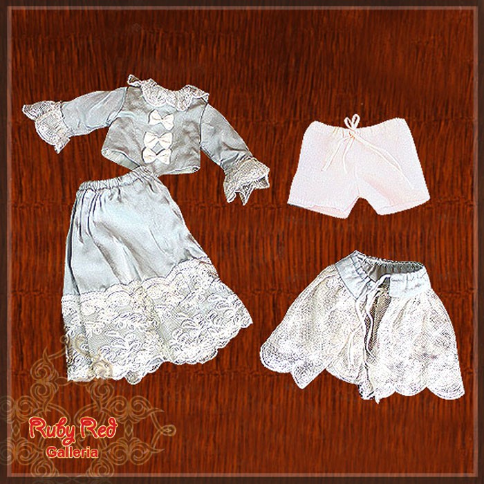 Ivory Full Dress Set for 11.5" Bleuette Doll (EC0013B)