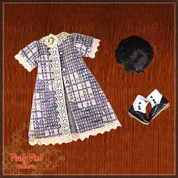 Full Coat Set & Wig for 11.5" Bleuette Cloth set (EC0014A)