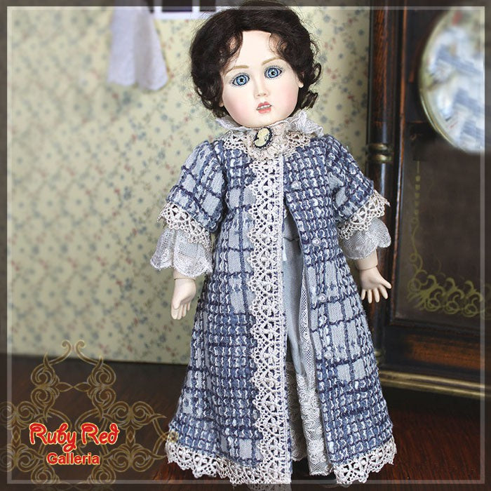 Full Coat & Dress & Wig Set for 11.5" Bleuette Doll (EC0015A)