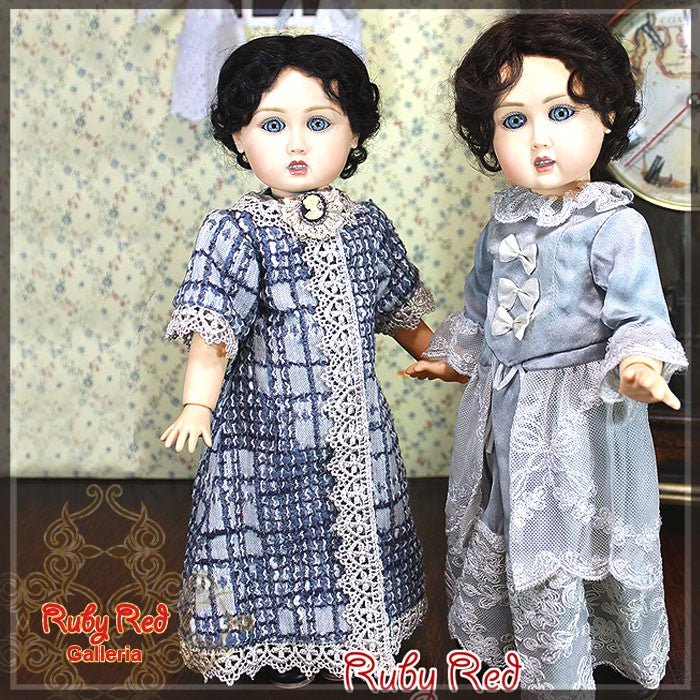 Full Coat & Dress & Wig Set for 11.5" Bleuette Doll (EC0015A)