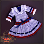 National USA Day Dress for 11.5" Bleuette Dolls (EC0018B)