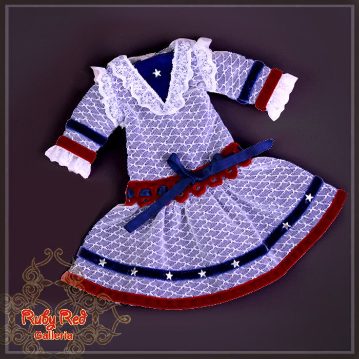 National USA Day Dress for 11.5" Bleuette Dolls (EC0018B)