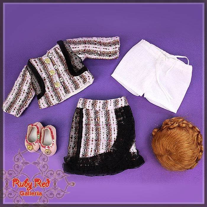 Teaching Outfit with Wig & Shoes for 11.5" Bleuette Dolls (EC0019A)