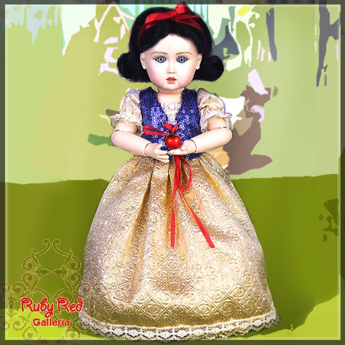 Classic Princess Dress & Wig for 11.5" Bleuette Doll (EC0020A)