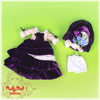 Velvet Royal Purple Outfit for 11.5" Bleuette Doll (EC0023B)