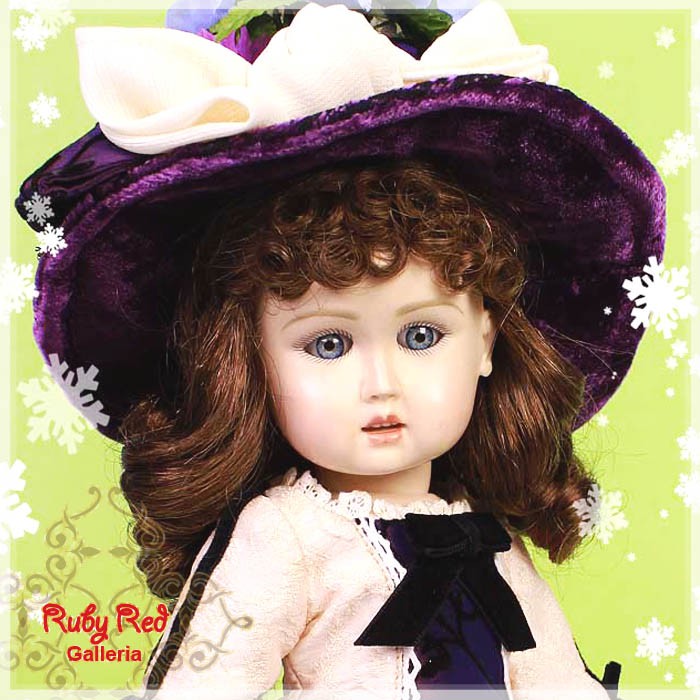 Velvet Royal Purple Outfit for 11.5" Bleuette Doll (EC0023B)