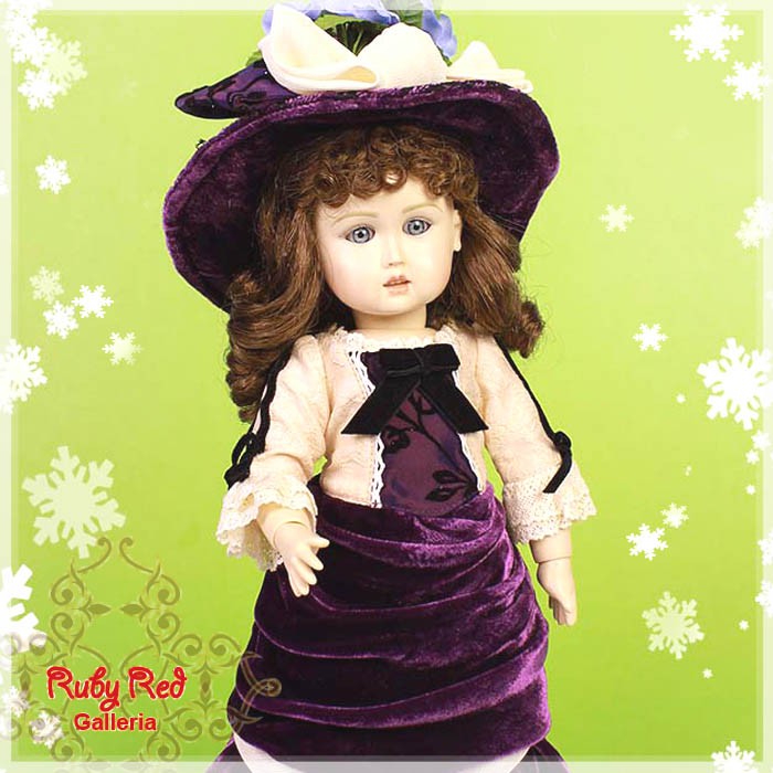 Velvet Royal Purple Outfit for 11.5" Bleuette Doll (EC0023B)