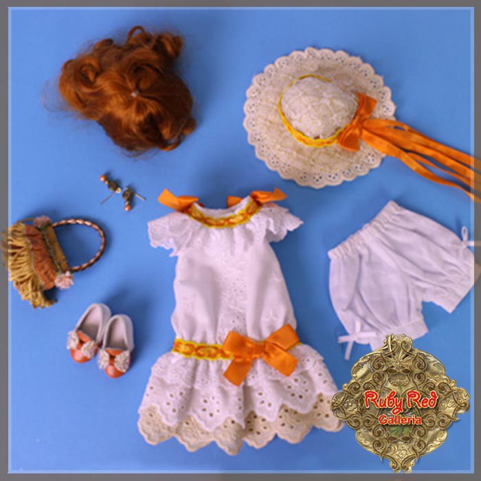Kiss the Sun! Outfit & Wig for 11.5" Bleuette Doll (EC0024A)