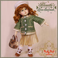 Green Emerald Outfit & Wig Bleuette Doll (EC0027A)