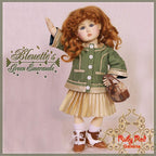 Green Emerald Outfit & Wig Bleuette Doll (EC0027A)