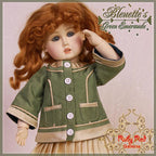 Green Emerald Outfit for 11.5" Bleuette Doll (EC0027B)
