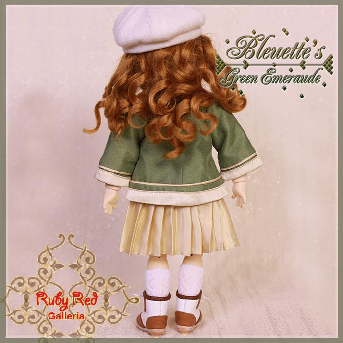 Green Emerald Outfit for 11.5" Bleuette Doll (EC0027B)