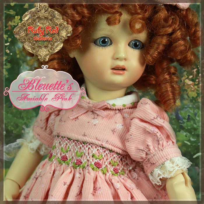 Amiable Pink Outfit & Wig for 11.5" Bleuette Doll (EC0028A)