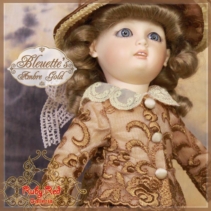 Ambre Gold Outfit & Wig for 11.5" Bleuette Doll (EC0029A)