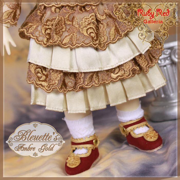 Ambre Gold Outfit for 11.5" Bleuette Doll (EC0029B)