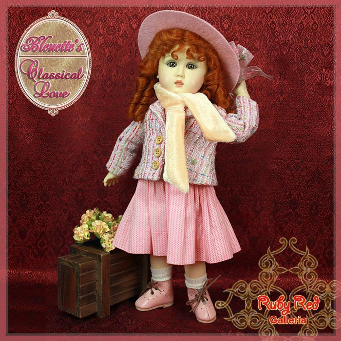 Classical Love Outfit & Wig for 11.5" Bleuette Doll (EC0030A)
