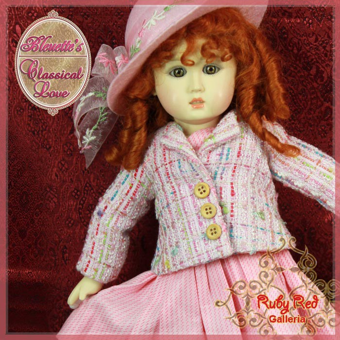 Classical Love Outfit & Wig for 11.5" Bleuette Doll (EC0030A)