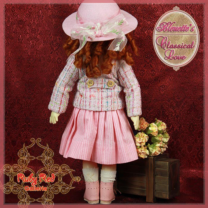 Classical Love Outfit & Wig for 11.5" Bleuette Doll (EC0030A)