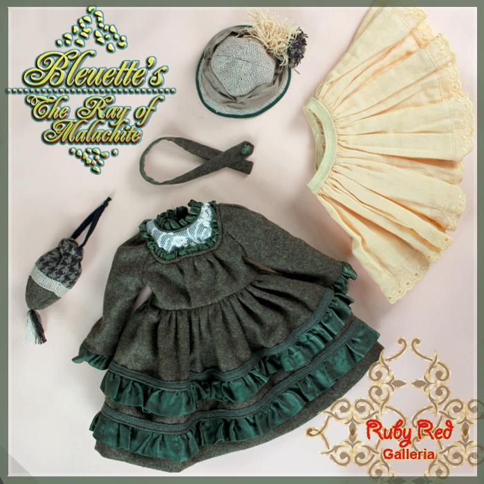 The Ray of Malachite Outfit for 11.5" Bleuette Doll (EC0031B)